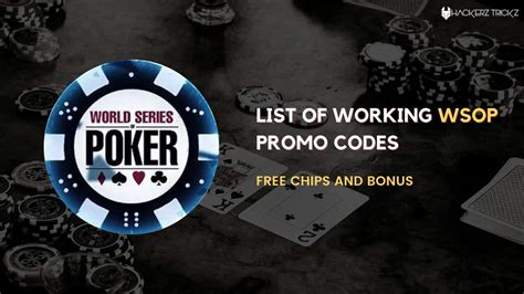 wsop online promotion code|WSOP Promo Code July, 2024 .